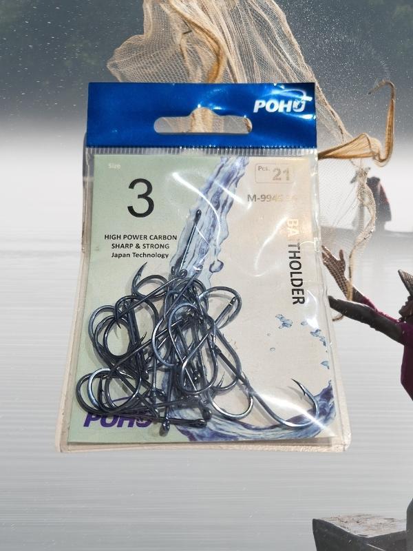 Uzun Pa.la Delikli Sap 2 Numara 21'li Paket Parlak Mavi M-9946 Sb Baitholder Olta Iğnesi - Image 1
