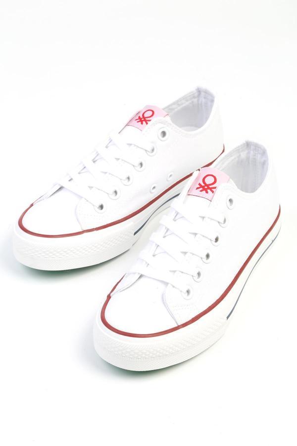 Benetton® |  İTHAL Beyaz-Kadın Spor Ayakkabı - Image 1