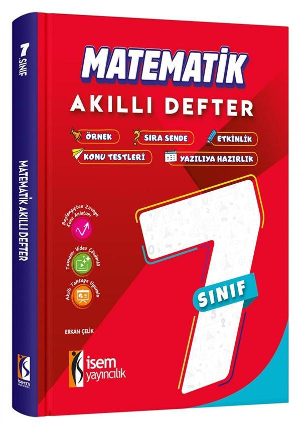 İsem 7. Sınıf Matematik Akıllı Defter İsem Yayıncılık - Maarif Modele Uygun - İsem Yayıncılık - Image 1