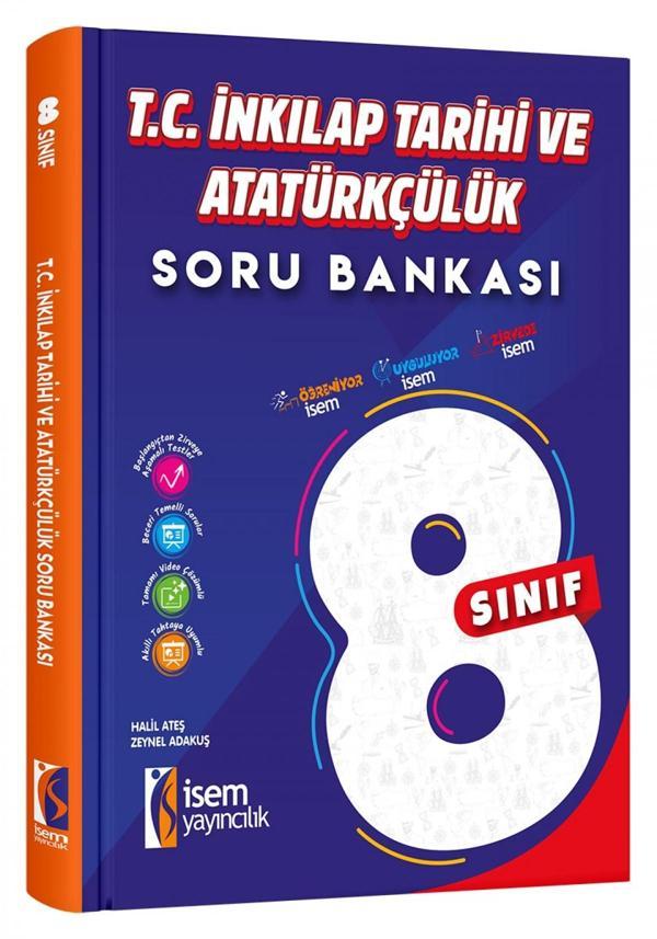 İsem 8. Sınıf T.C. İnkilap Tarihi ve Atatürkçülük Soru Bankası İsem Yayıncılık - Maarif Modele Uygun - İsem Yayıncılık - Image 1
