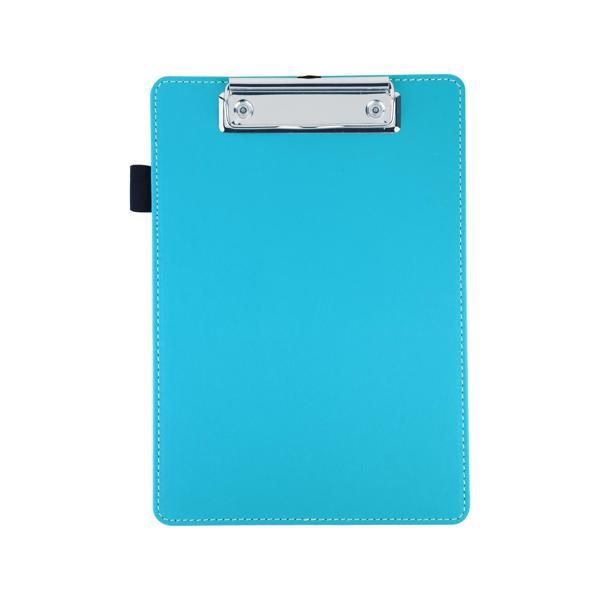 Sekreterlik,A5 Küçük Boy,Kapaksız,A5 Clipboard Vegan Suni Deri,17,5x24,5 cm.,Turkuaz - Image 1
