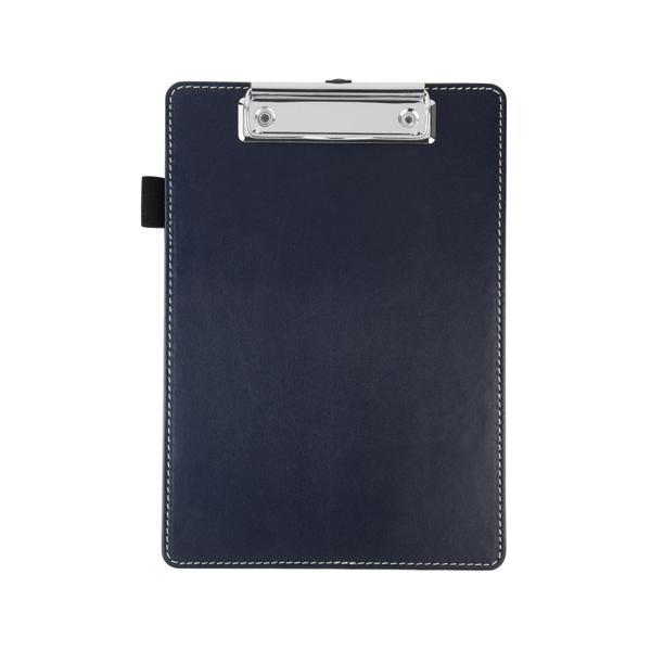 Sekreterlik,A5 Küçük Boy,Kapaksız,A5 Clipboard Vegan Suni Deri,17,5x24,5 cm.,Lacivert - Image 1
