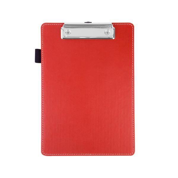Sekreterlik,A5 Küçük Boy,Kapaksız,A5 Clipboard Vegan Suni Deri,17,5x24,5 cm.,Kırmızı - Image 1