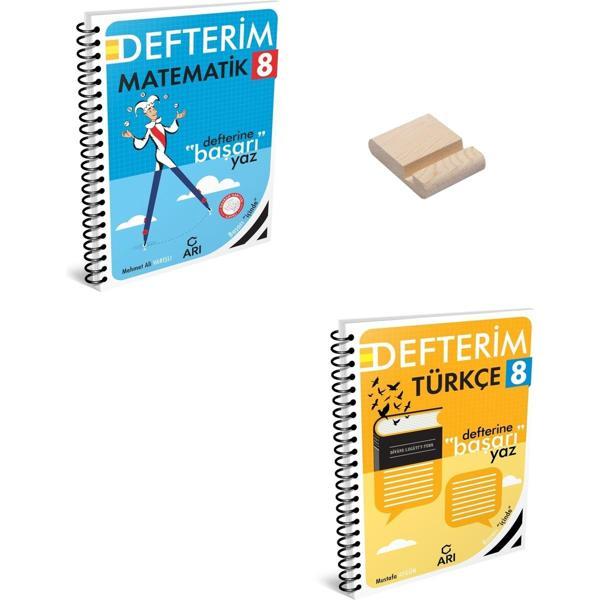 Lgs 8. Sınıf Defterim Matematik ve Türkçe + Telefon Standı - Arı Yayıncılık - Image 1