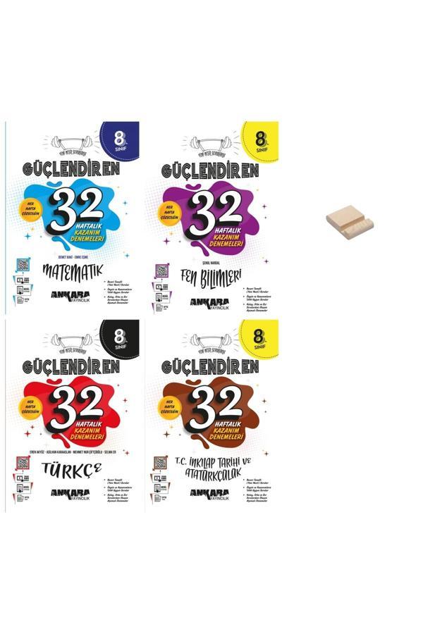 LGS 8. Sınıf Güçlendiren Matematik Fen Türkçe ve İnkılap 4lü Haftalık Denemeleri - Ankara Yayıncılık - Image 1