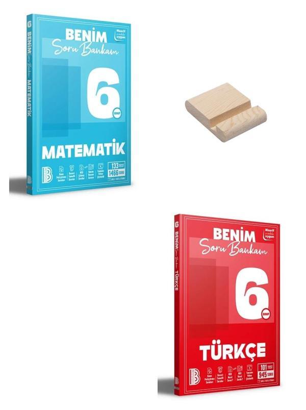 6. Sınıf Matematik ve Türkçe Soru Bankası + Telefon Standı - Benim Hocam Yayınları - Image 1