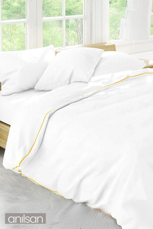 Nano Jel Tek Kişilik Yorgan, 155x215cm, Beyaz Ev Ve Otel Yorganı, Sade Ve Zarif - Image 1