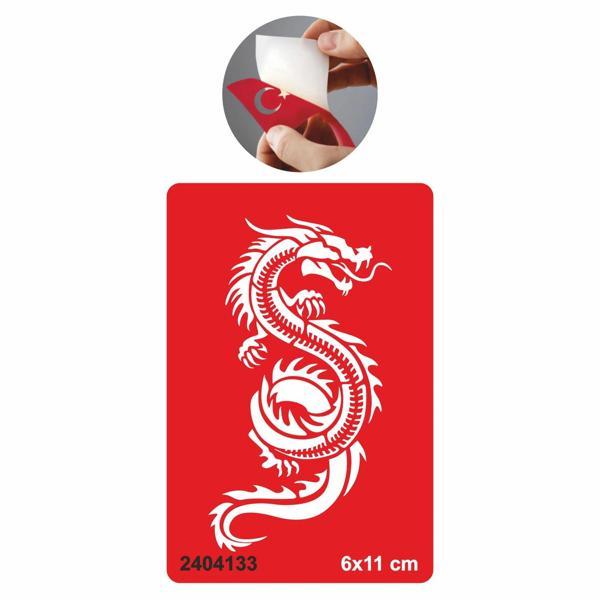 Anakonda Dragon Yılan Tattoo Geçici Dövme Şablonları Kına Kalıpları - Image 1