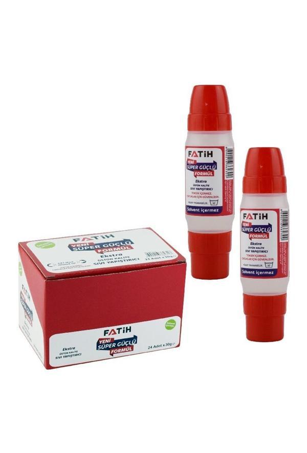Fatih Sıvı Yapıştırıcı Solventsiz Çift Uçlu Şeffaf 30 Ml (24 Lü Paket) Fa36230Cssy30 - Image 1