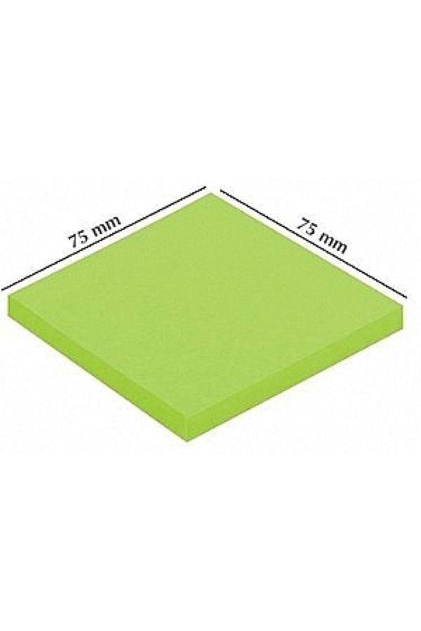 Noki Yapışkanlı Not Kağıdı 80 Yaprak 75X75Mm Yeşil 12211 (12 Li Paket) - Image 1