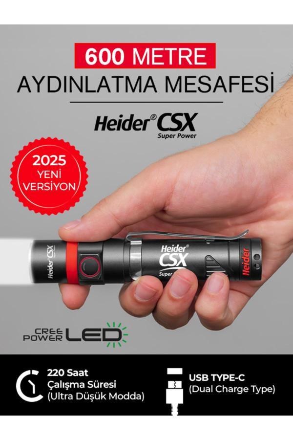 Heider(YENİ) CSX Super Power V4 - 2025 Yeni Versiyon - Dual Charge Type (USB Type-C +Adaptör - Image 1