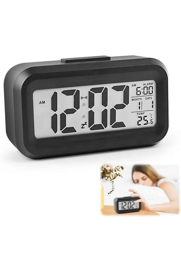 Dijital Işıklı Alarmlı Çalışma Masası Ekran Pilli Çalar Saat - Image 1