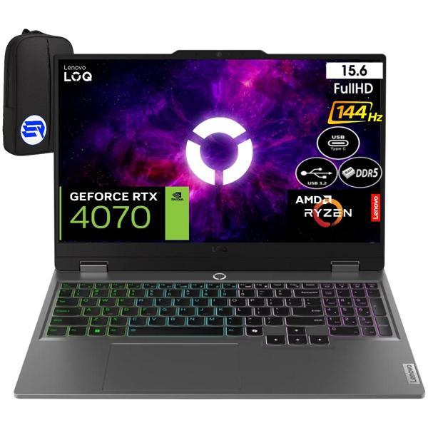 Lenovo Loq Ryzen 7 7435HS 32GB Ram 2tb SSD RTX4070 WIN11 Pro 15.6" 144Hz Fhd 83JC00F6TREP7 + Elektropasaj Çanta - Image 1