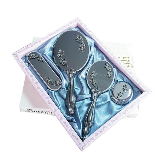 Saraylı Silver Papatya Ayna Fırça Takımı 101 - Image 1