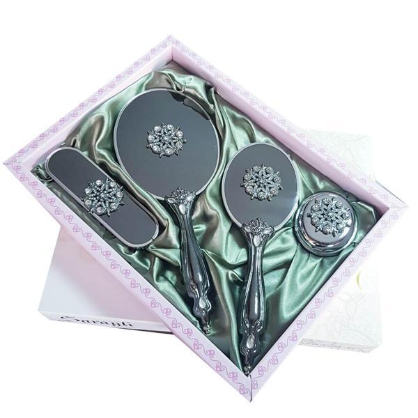 Saraylı Silver Mücevher Ayna Fırça Takımı 101 - Image 1