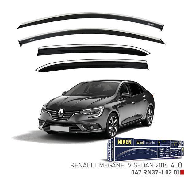 Nıken Renault Megane Iv 2016- Sedan Kromlu Cam Rüz 4Lü NKN-047RN37-10201 - Image 1