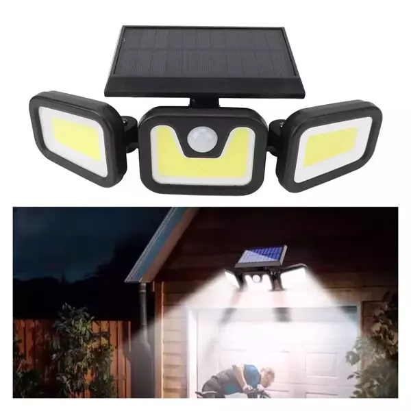 85W Güneş Enerjili Hareket Sensörlü Duvar Lambası Kutusu 2 Ünite (2818) - Image 1