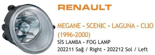 Ayfar Sis Lambası Sol Renault Kangoo Iı Megane I Laguna Twıngo 01 Scenıc 01- Opel Vıvaro 02- (Yuvarlak H1) AYF.202212 - Image 1