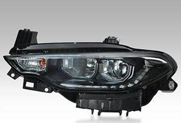 Ayfar Fıat Egea Far Motorlu Sağ  ( 2016 - 2020 ) Beyaz Çıtalı  - Led Drl+Park AYF.101136 - Image 1