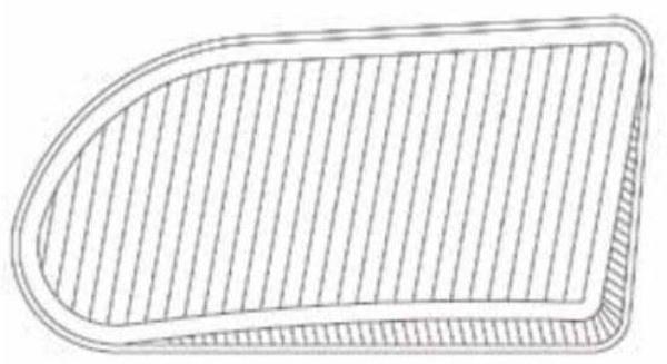 Ayfar Sis Lamba Camı Sağ Renault R19 (1992 >) AYF.C11212 - Image 1