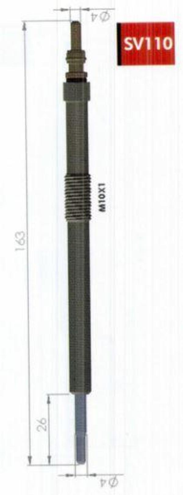 Svac Kızdırma Bujisi 7V Renault Laguna Iıı Master Trafıc 2.0-2.3Dcı Opel Movano 2.3Cdtı Navara Qashqaı SV.110 - Image 1