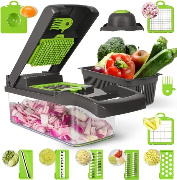 Sebze Doğrayıcı Sebze Dilimleyici 14 Pcs (2818) - Image 1