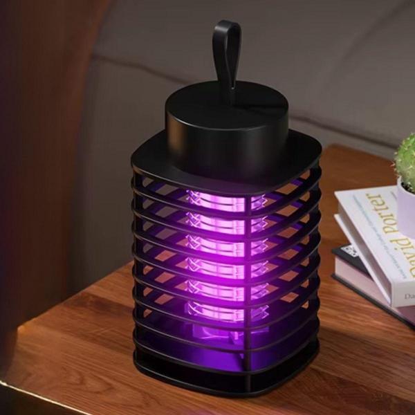 Otomatik Akıllı Sivrisinek Öldürme Lambası Şarj Elektrik Çarpması Sivrisinek Kovucu Lamba Öldürmek Masaüstü Duvar Asmak  - Image 1