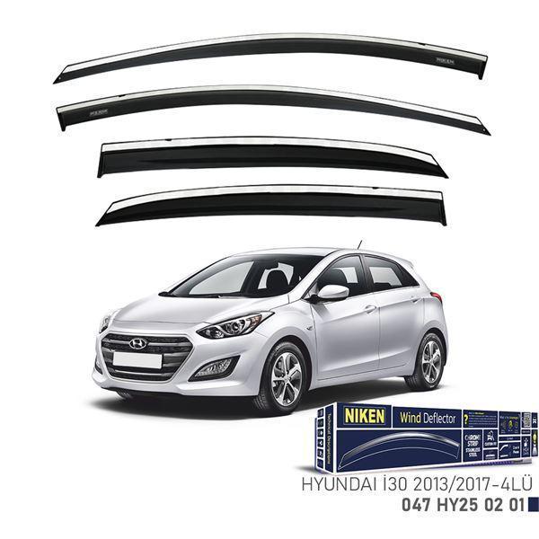 Nıken Hyundaı I30 2013-2017 Kromlu Cam Rüzgarlığı 4Lü NKN-047HY250201 - Image 1