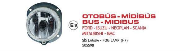 Ayfar Sis Lambası Ford Kargo-Isuzu Turkuaz -Scanıa Otobüs (2003>) E9 Belgeli E-Belgeli AYF.505598 - Image 1