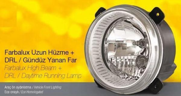 Aygersan Far  Çap 130 Uzun+Drl, H1 P21W Uzun Hüzme Far Ford Cargo Gündüz Farlı 15216E - Image 1