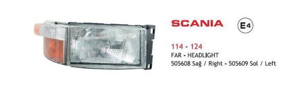 Ayfar Sinyalli Komple Far Sol Scanıa 114-124 E4 AYF.505609 - Image 1