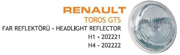 Ayfar Far Renault R12 Gts Ref.H1 Çerçevesiz İç AYF.202221 - Image 1
