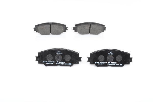 Bosch Fren Balatası Ön Toyota Corolla 07-12 Aurıs 07-12 Urban Cruıser 09> (0986Tb3082) 0986494240 - Image 1