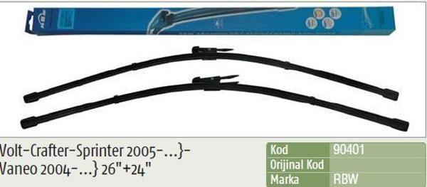 Inwells Silecek Süpürgesi (Muz) Vw Crafter Volt-Mercedes Sprınter-Vaneo (650 - 600 Mm) INW018062 - Image 1
