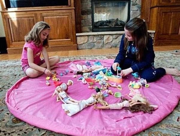 Pratik Taşınabilir Pembe Oyuncak Toplama Örtüsü Oyun Parkı Hurcu (2818) - Image 1