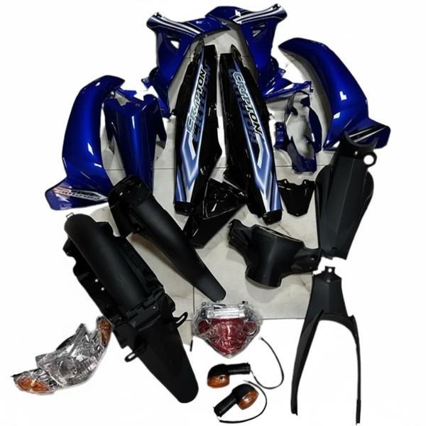 Yamaha Crypton C8 Kaporta Seti Mavi 20 Parça Far Stop Dahil (2010-2014) - Image 1