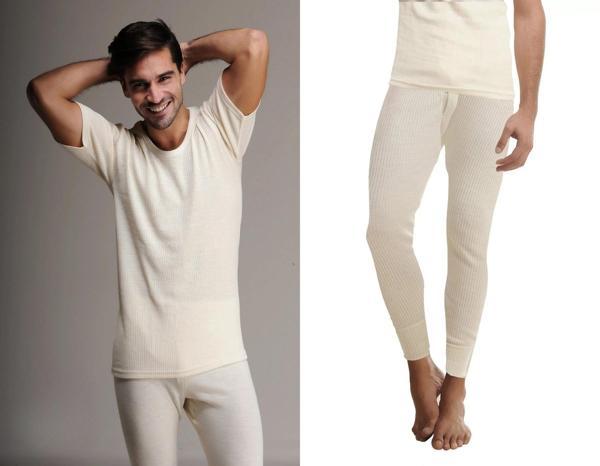 Hasyün Erkek %100 Yün Kısa Kol Fanila - Uzun Don İçlik Set 1000E/1001E - 1 Set - Image 1