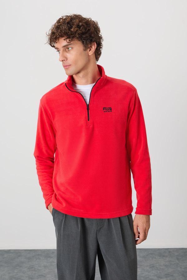 River Fiesta Dik Yaka Erkek Polar Sweatshirt - 88310 - Image 1