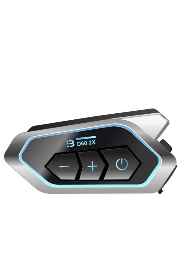 D60 2x Motosiklet Kask Kulaklığı Bluetooth Intercom Rgb Işıklı 2 Intercom Bağlantılı - Image 1
