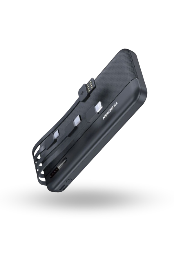Büro Ev Ofis Cihazları için 10000MAH 4HUB Kablolu Android Ios Hızlı Şarj Powerbank - Image 1