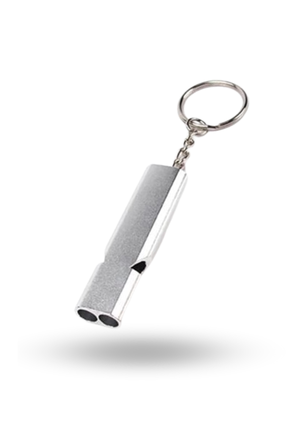 Büro Ev Ofis Kamp Deprem Çantası için Anahtarlık Tipi Alüminyum Acil İmdat Düdüğü - Image 1