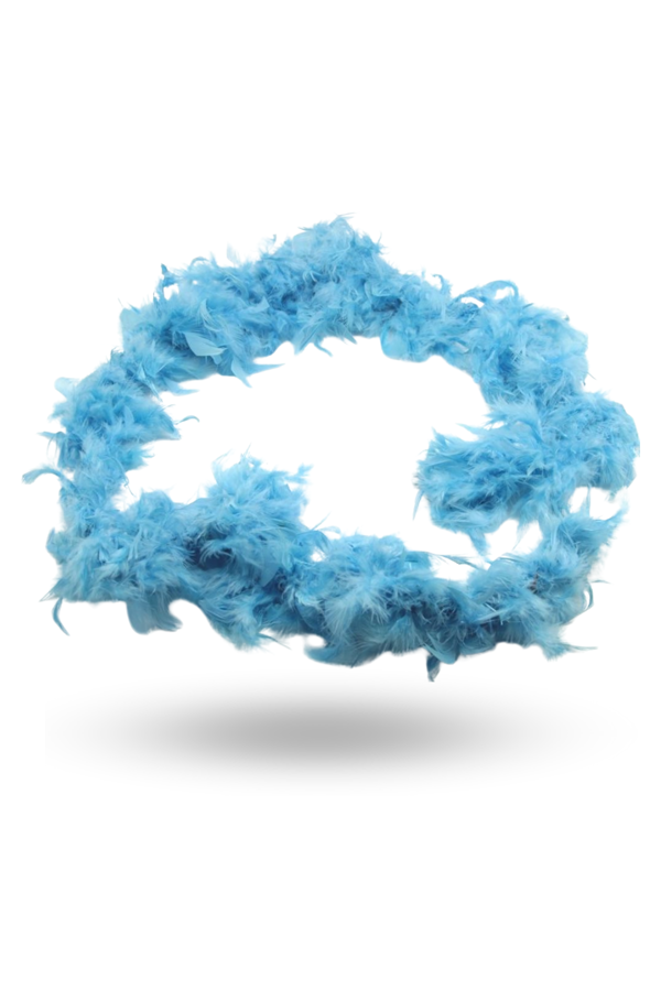Büro Ev Ofis Etkinlik Gösteri Kostümü için 180CM Mavi Kabarık Otriş Boa Tüy - Image 1