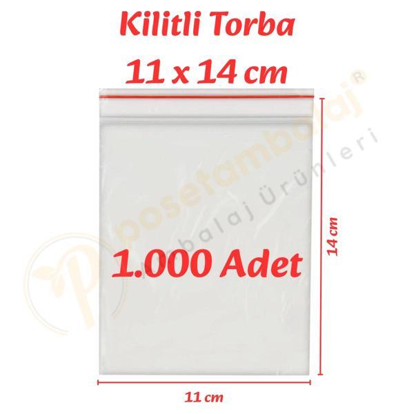 11x14 cm. Kilitli Torba (1.000 Adet) - Image 1