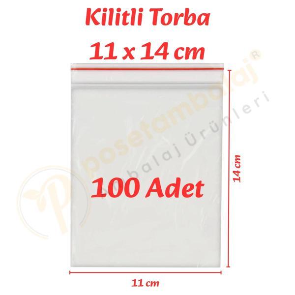 11x14 cm. Kilitli Torba (100 Adet) - Image 1