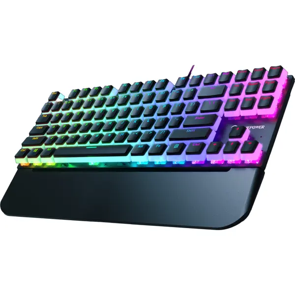 GamePower Suki TKL Mekanik Black Outemu Switch Puding Keycaps İngilizce Q USB Gaming Klavye - Image 1