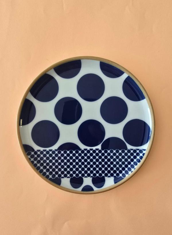Porland Spotty Puantiyeli Servis Tabağı 24cm 6 Parça - Image 1