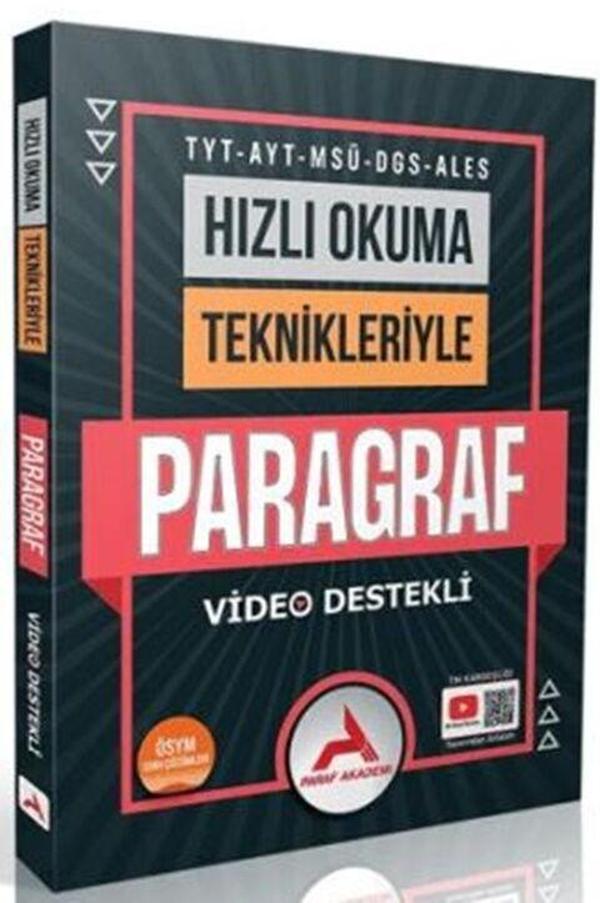 Paraf TYT AYT MSÜ DGS ALES Hızlı Okuma Teknikleriyle Paragraf Paraf Yayınları - Paraf Yayınları - Image 1