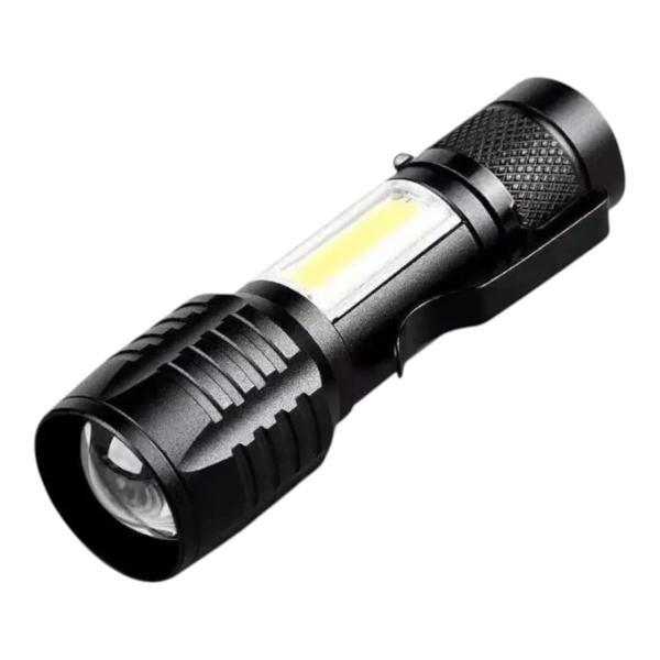 Wison Ws-5454 Taktik El Feneri Usb Şarj Edilebilir Kamp Feneri Cob Zumlanabilir Mini Taşınabilir El  - Image 1