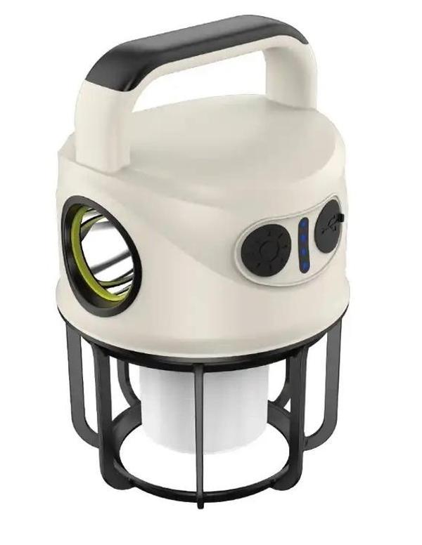 Ps-22025 Çift Işıklı Type-c Powerbank Özellikli Taşınabilir Şarj Edilebilir Kamp Lambası - Image 1