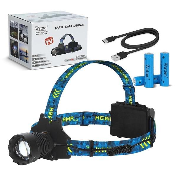 Cree P360 - 12,000 Lümen Şarjlı Kafa Lambası  Wt-627 - Image 1